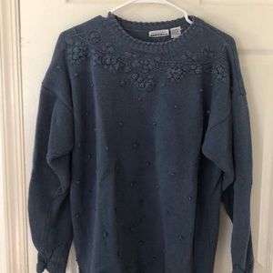 Express blue sweater
